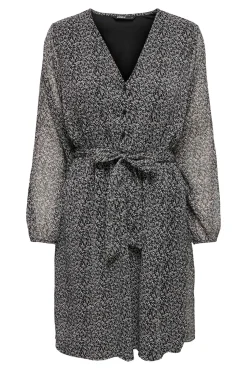 Only Vestido Corto Lazo Negro Clearance
