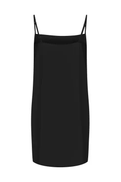 Only Vestido Corto Lencero Negro Hot
