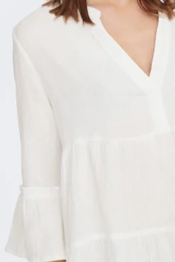 Only Vestido Corto Manga 3/4 Blanco Best