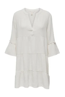 Only Vestido Corto Manga 3/4 Blanco Best