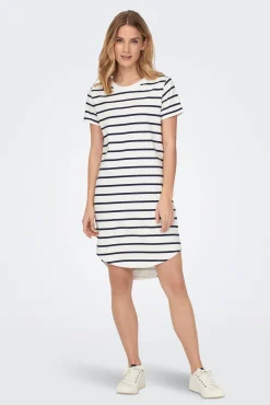 JDY Vestido Corto Manga Corta Blanco Outlet
