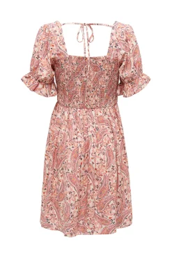 JDY Vestido Corto Manga Corta Gris Medio Discount