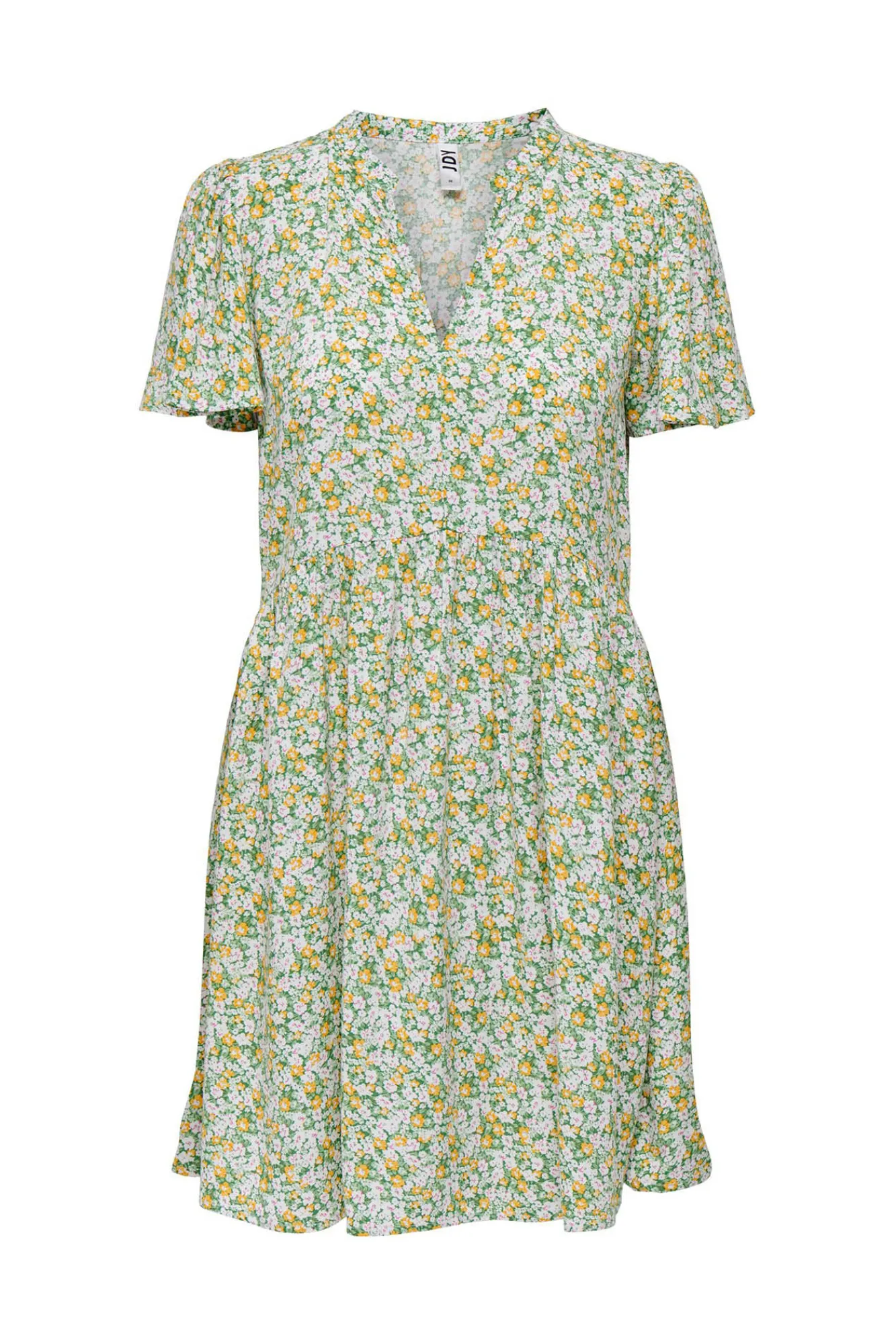 JDY Vestido Corto Manga Corta Blanco