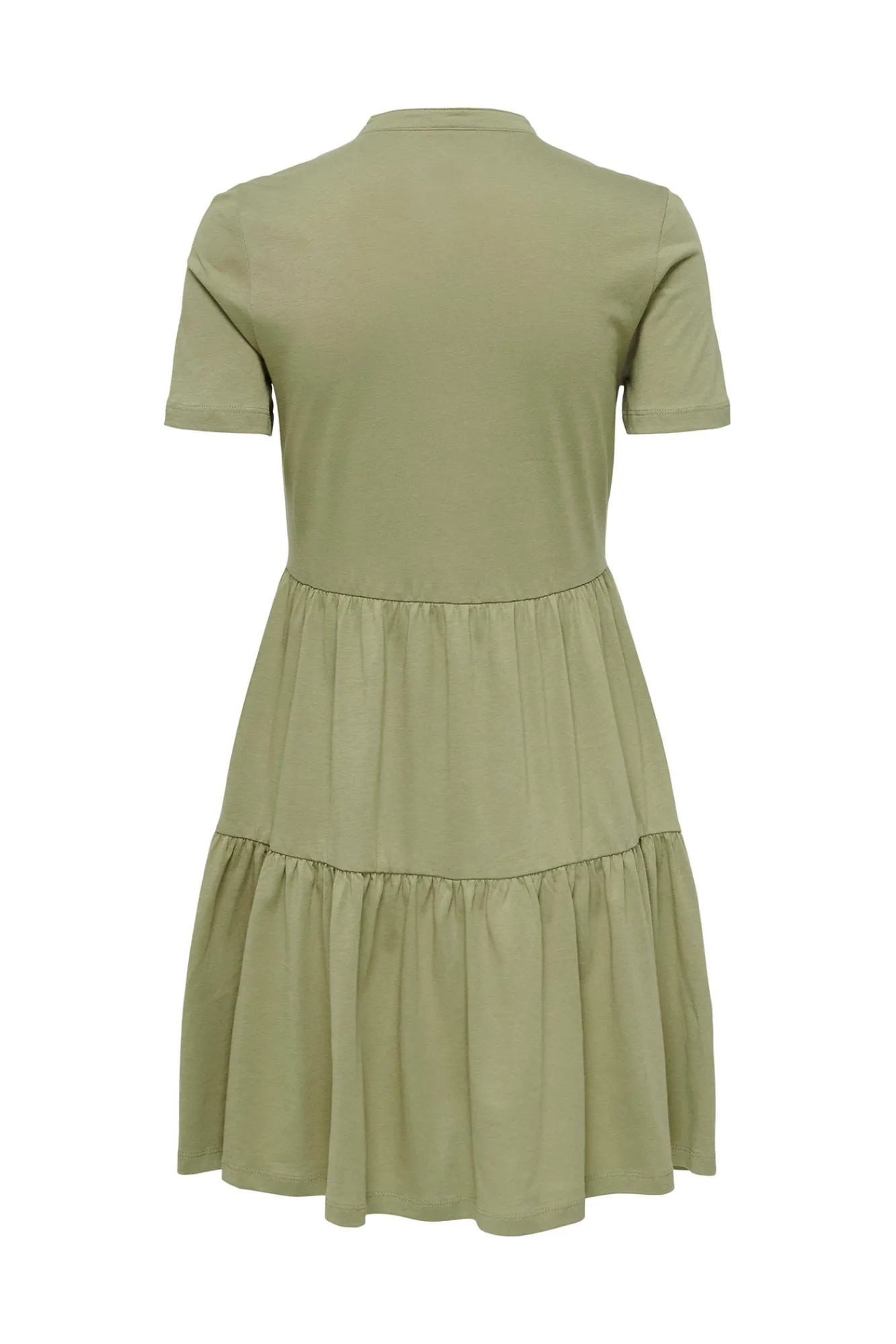 Only Vestido Corto Manga Corta Verde Sale