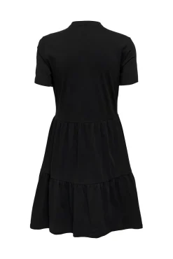 Only Vestido Corto Manga Corta Negro Online
