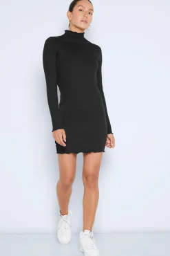 Noisy May Vestido Corto Manga Larga Negro Sale