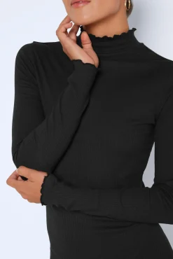 Noisy May Vestido Corto Manga Larga Negro Sale