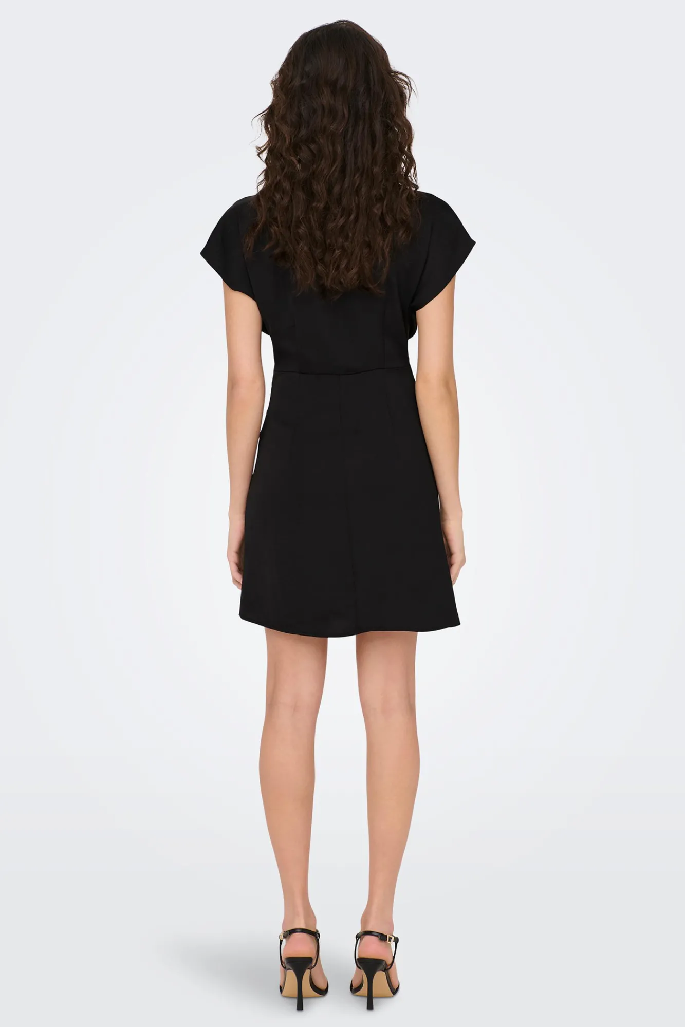JDY Vestido Corto Satinado Negro Outlet