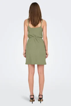 JDY Vestido Corto Sin Mangas Verde Clearance