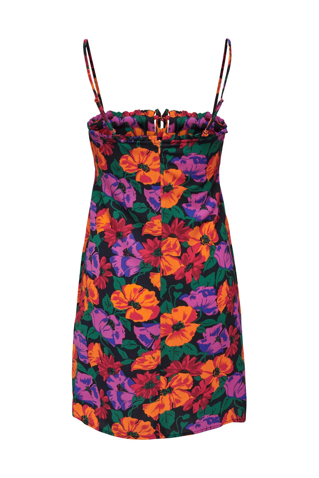 Only Vestido Corto Tirantes Naranja Hot