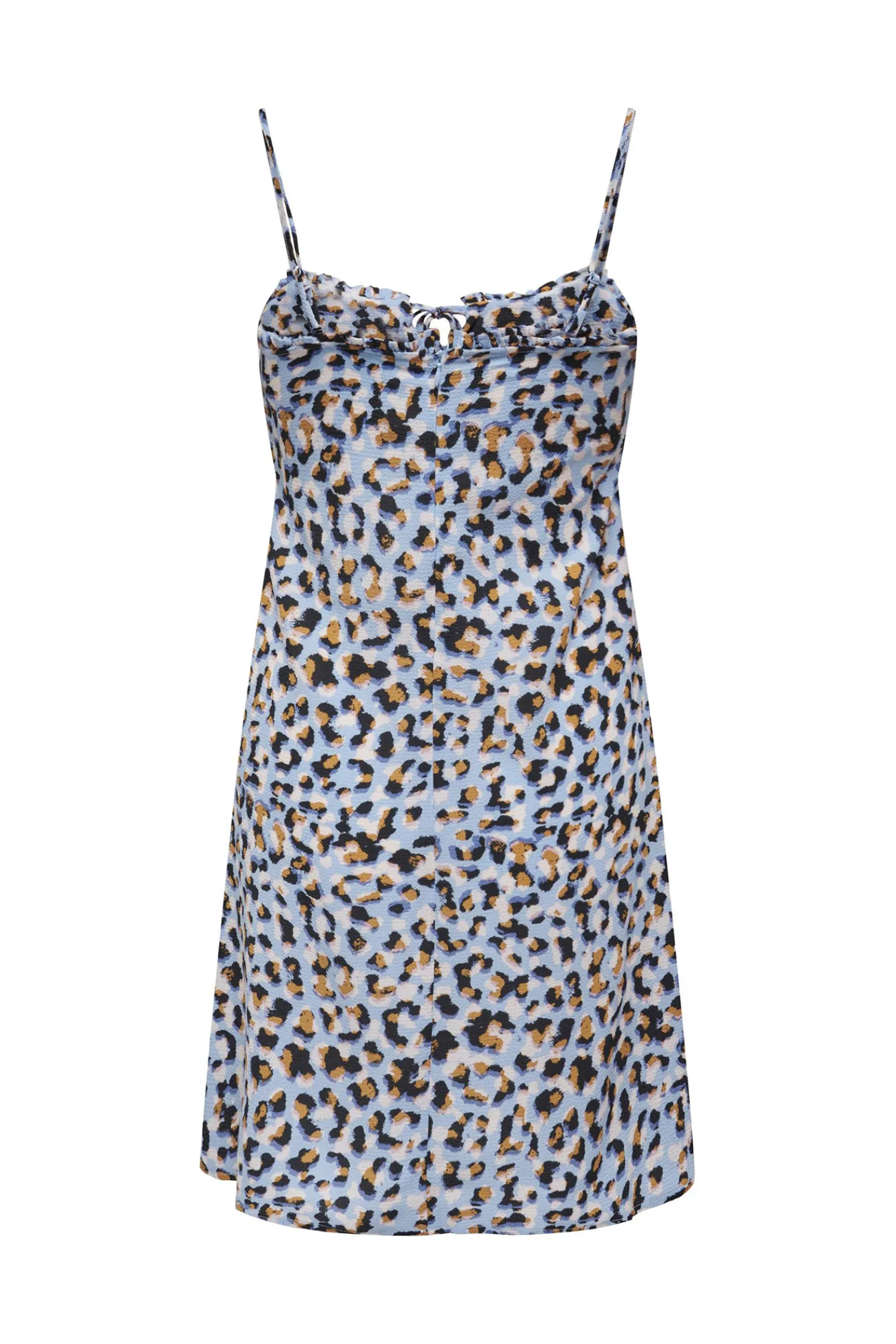 Only Vestido Corto Tirantes Azul Medio Best