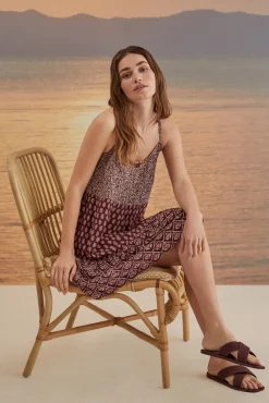 Women'secret Vestido Corto Tirantes Estampado New