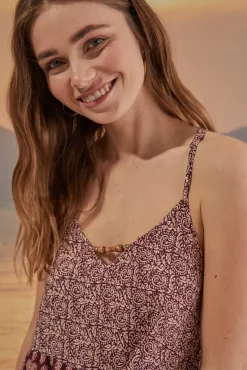 Women'secret Vestido Corto Tirantes Estampado New