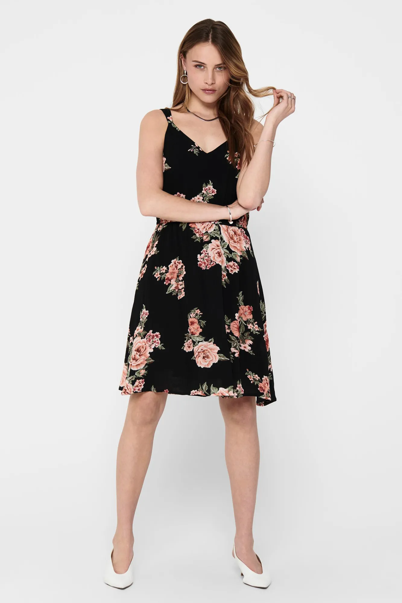 Only Vestido Corto Tirantes Negro Best
