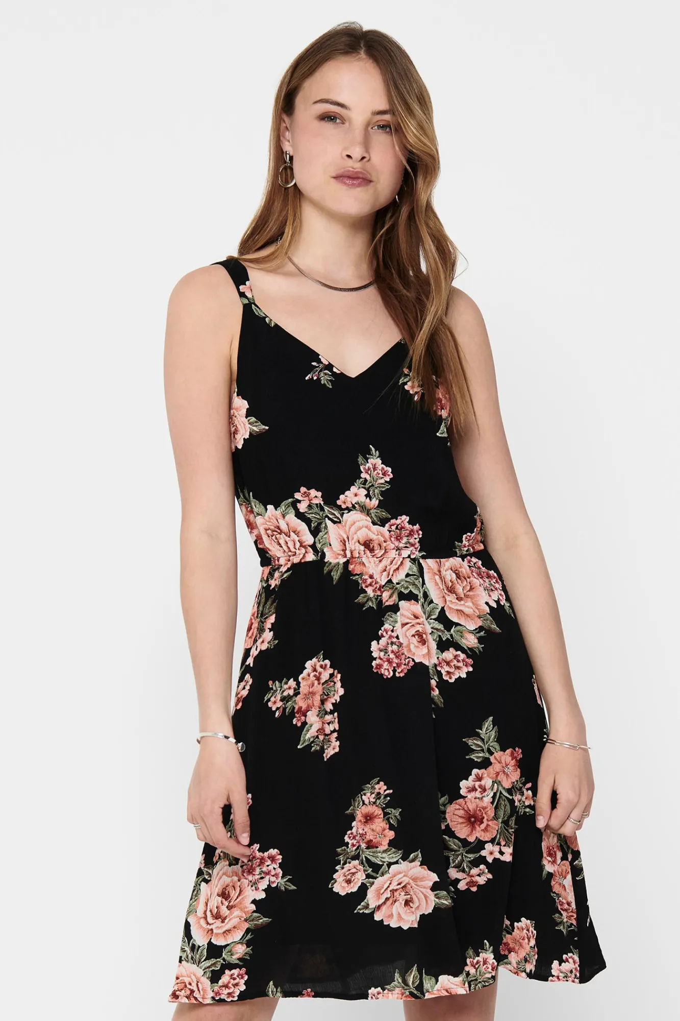 Only Vestido Corto Tirantes Negro Best