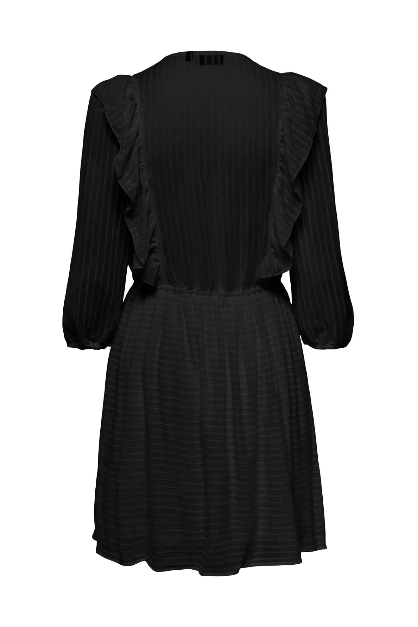 Only Vestido Corto Volantes Negro Sale