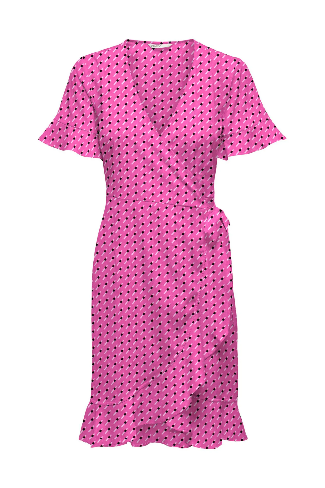 Only Vestido Cruzado Rojo New