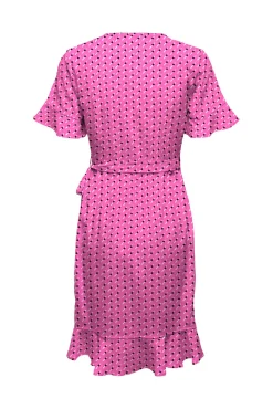 Only Vestido Cruzado Rojo New