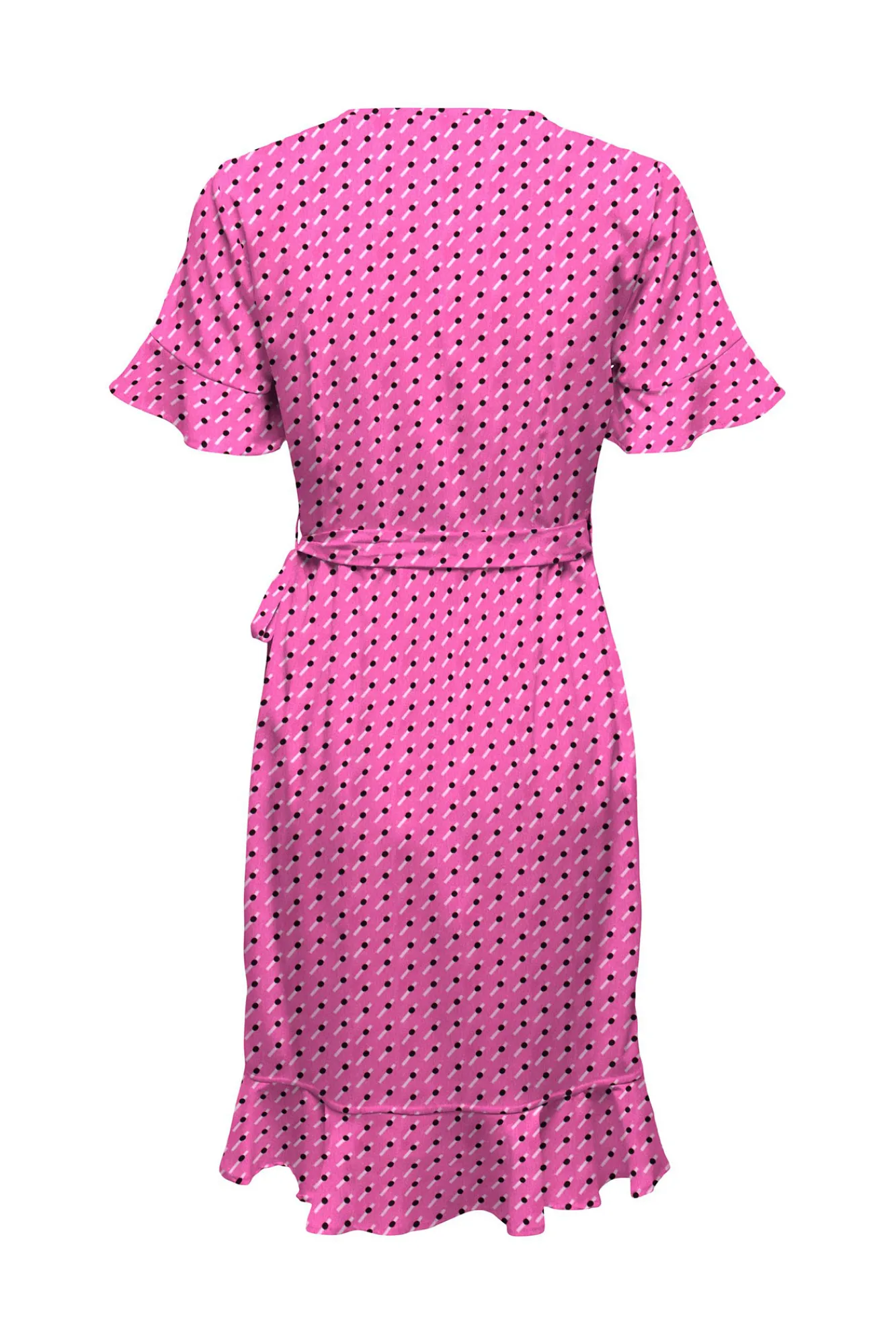 Only Vestido Cruzado Rojo New