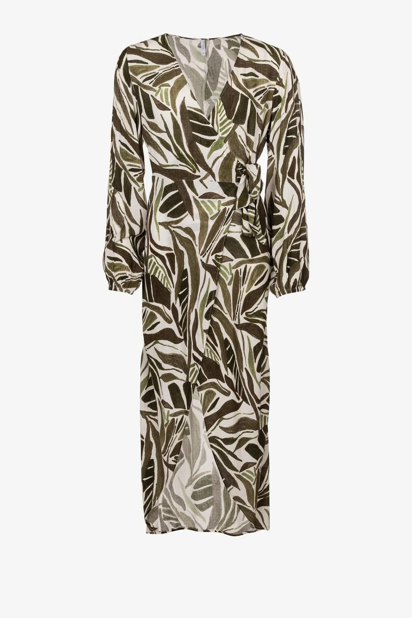 Tiffosi Vestido Cruzado Con Lazo Verde Sale