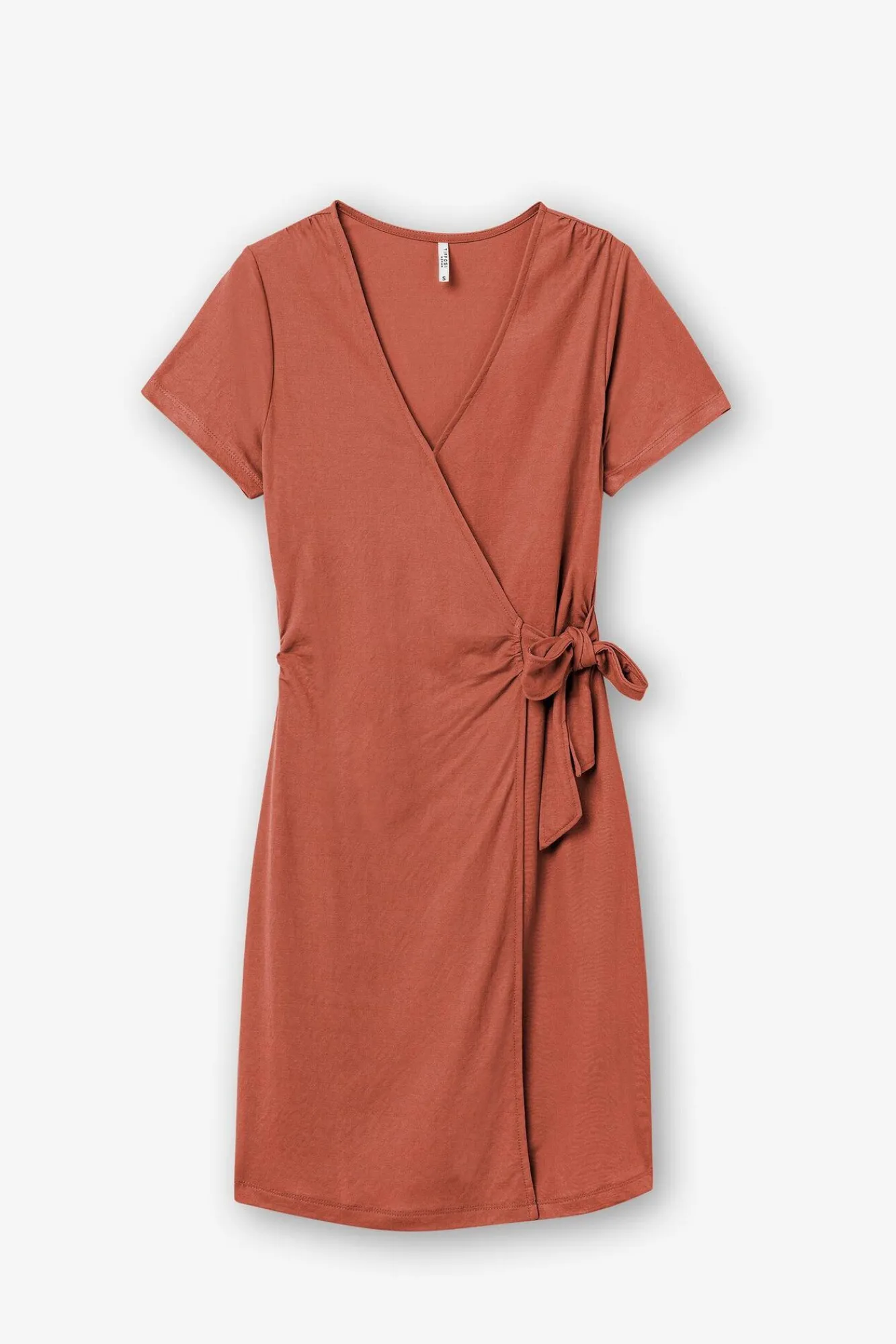 Tiffosi Vestido Cruzado Con Lazo Naranja Outlet