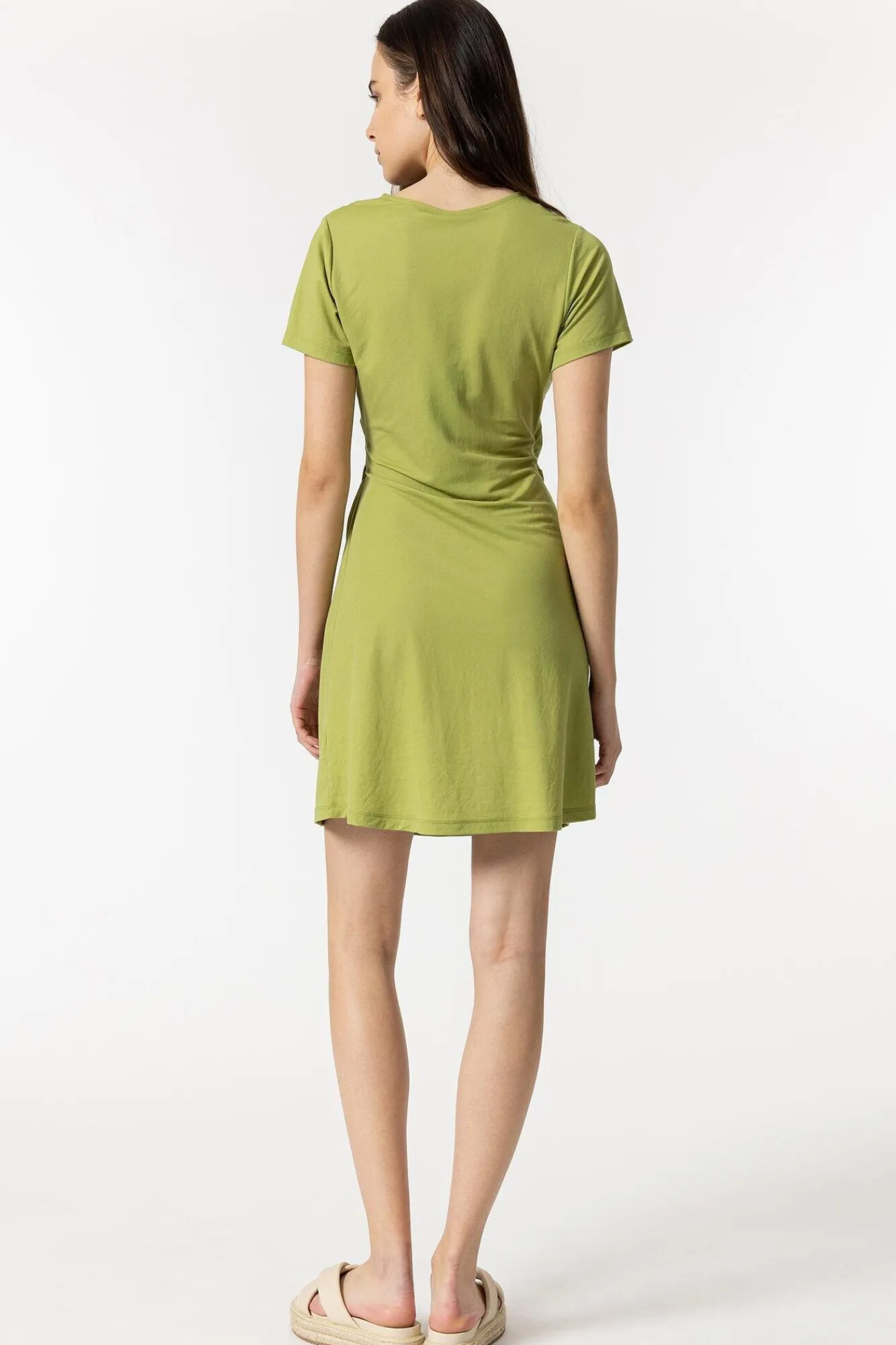 Tiffosi Vestido Cruzado Con Lazo Verde Clearance