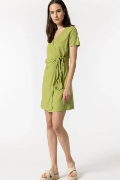 Tiffosi Vestido Cruzado Con Lazo Verde Clearance