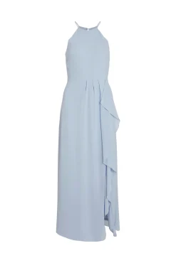 Vila Vestido Cuello Halter Azul