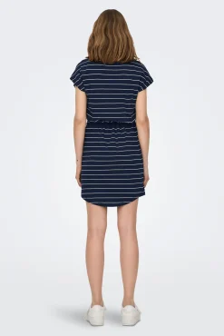 Only Vestido De Corte Holgado Estampado Azul Hot