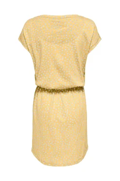 Only Vestido De Corte Holgado Amarillo New