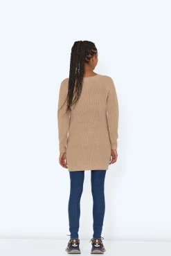 Noisy May Vestido De Punto Marron Medio New