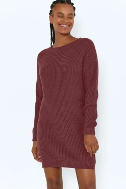 Noisy May Vestido De Punto Morado Hot