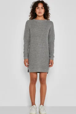 Noisy May Vestido De Punto Gris Medio Sale