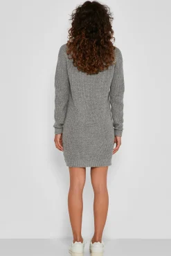 Noisy May Vestido De Punto Gris Medio Sale