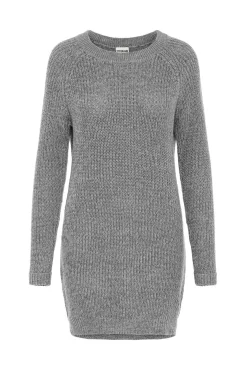 Noisy May Vestido De Punto Gris Medio Sale