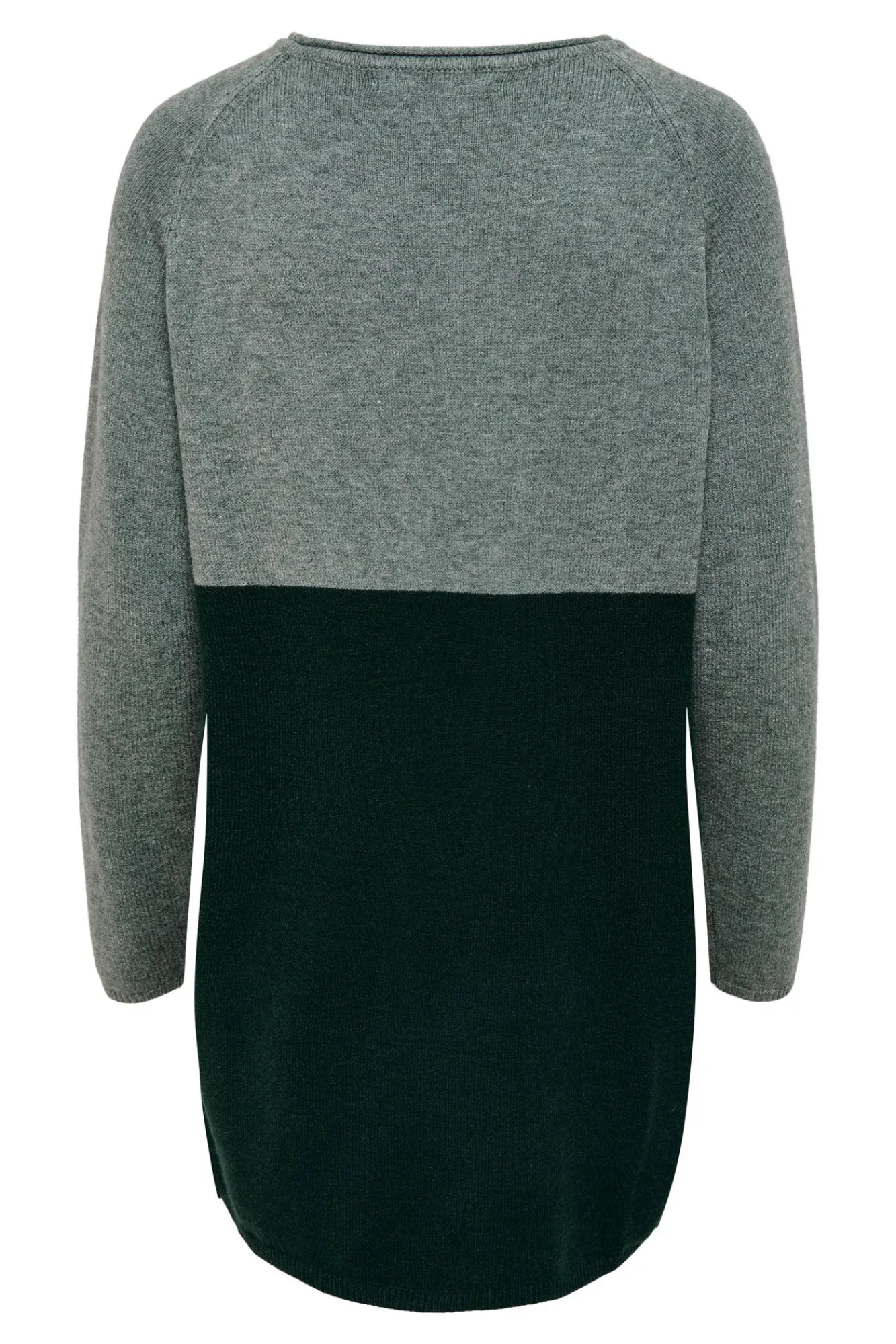 Only Vestido De Punto Color Block Verde New
