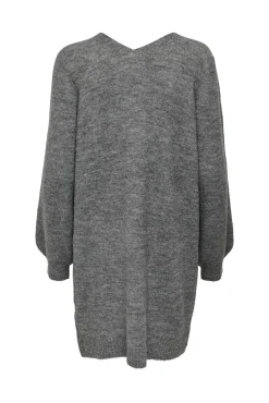 JDY Vestido De Punto Cuello Pico Gris Medio Sale