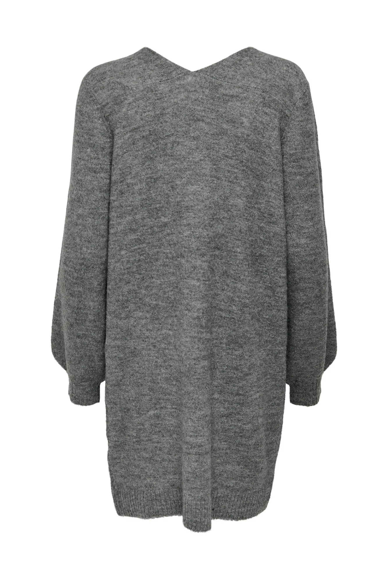 JDY Vestido De Punto Cuello Pico Gris Medio Sale