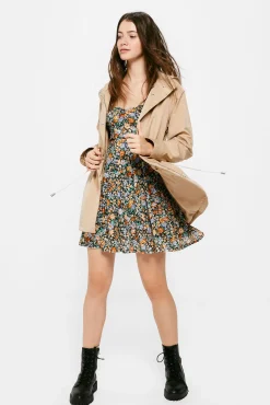 * Vestido Escote Corazon Estampado Negro Best