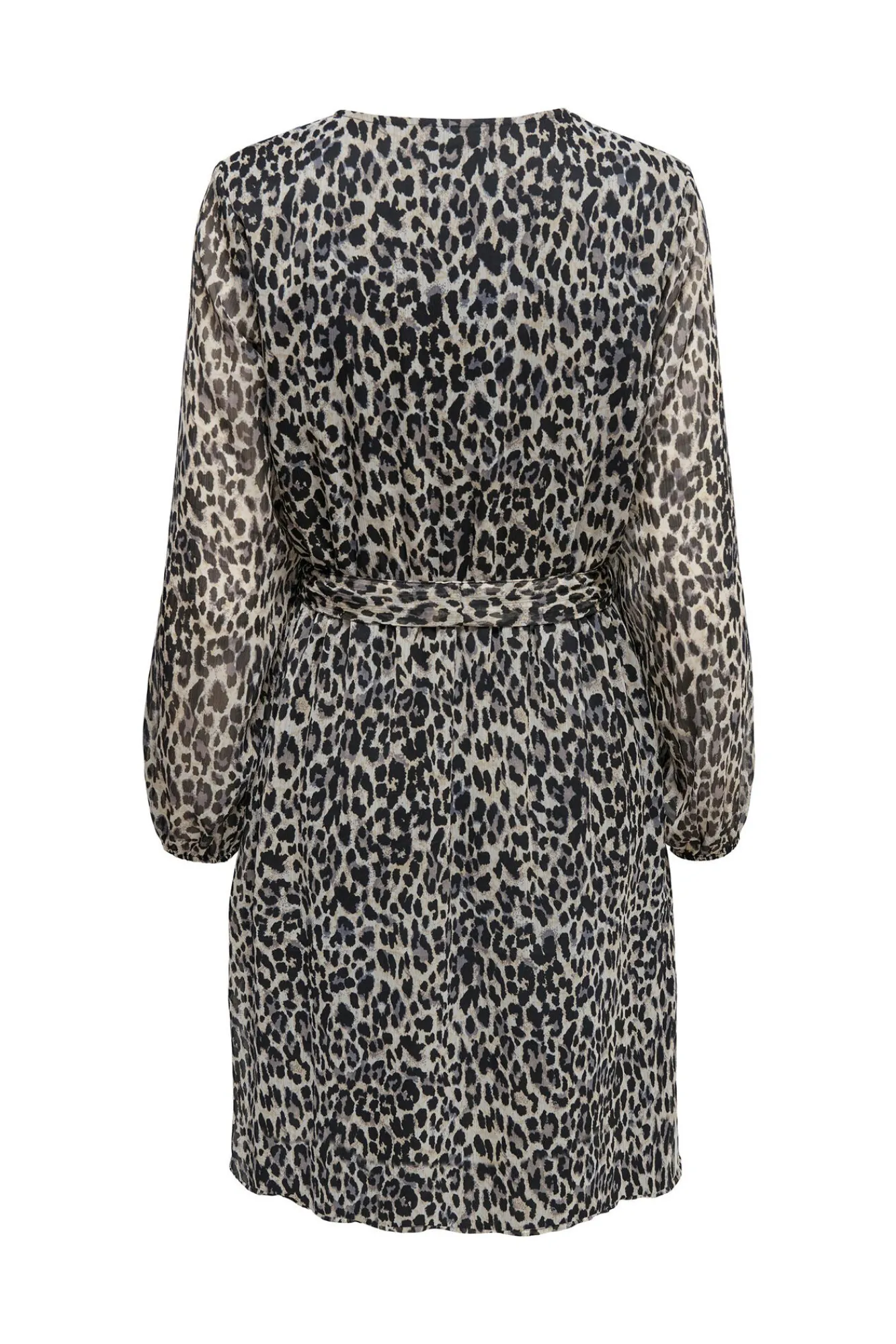 Only Vestido Escote Pico Beige Medio Best