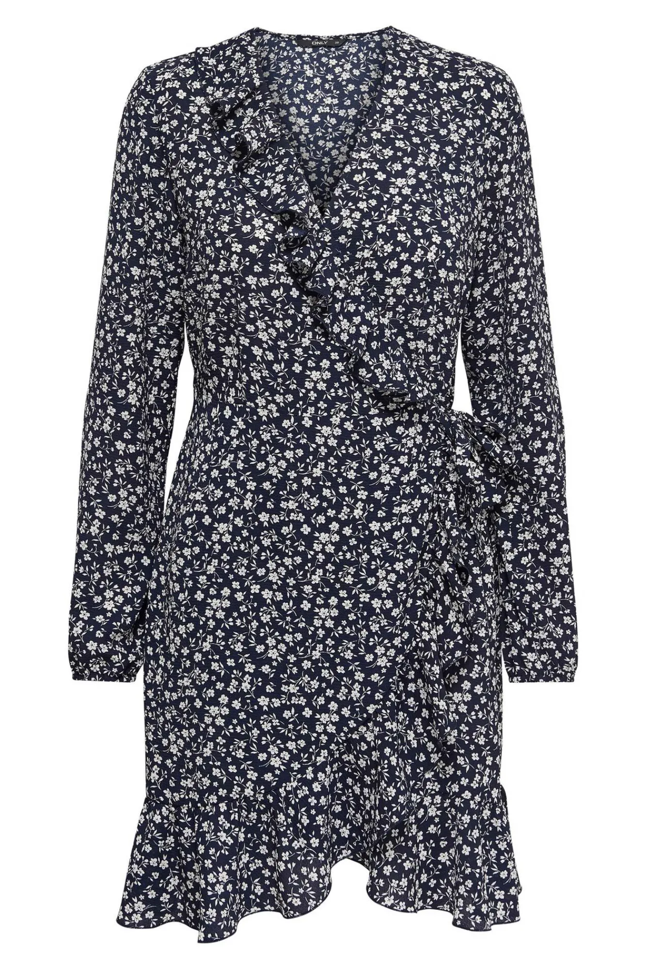 Only Vestido Estampado Azul Medio Hot