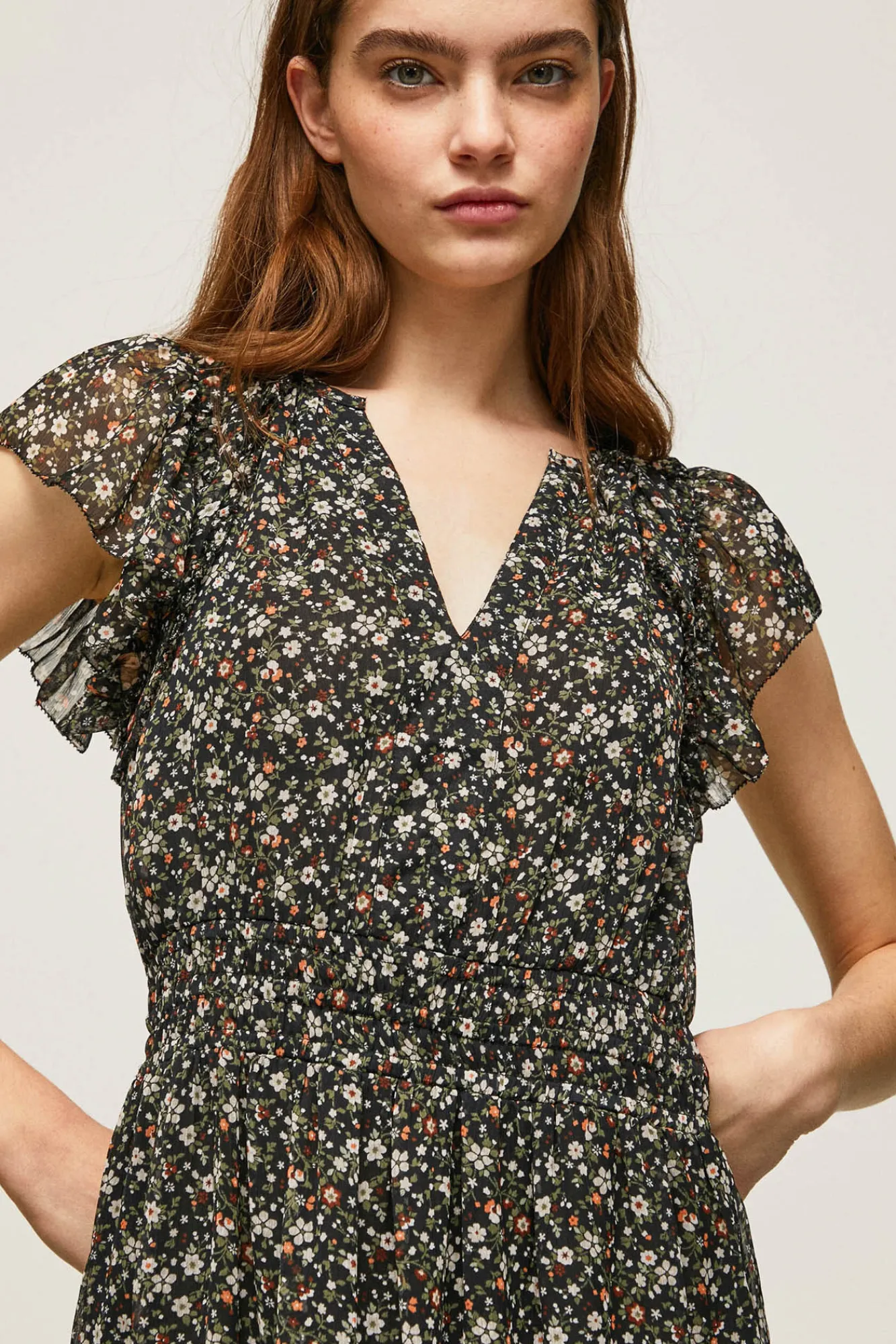 Pepe Jeans Vestido Estampado Corto. Multicolor Discount