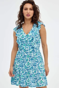 Inside Vestido Estampado Floral Multicolor Outlet