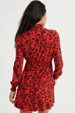 Inside Vestido Estampado Floral Rojo Best
