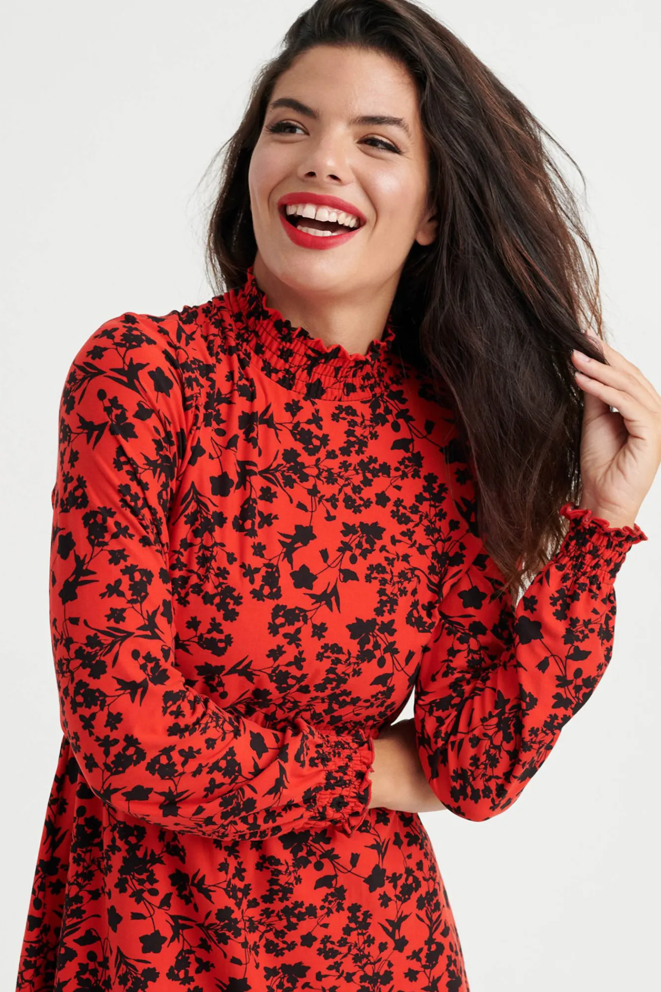 Inside Vestido Estampado Floral Rojo Best