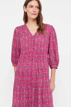 Cortefiel Vestido Estampado Flores Multicolor Clearance