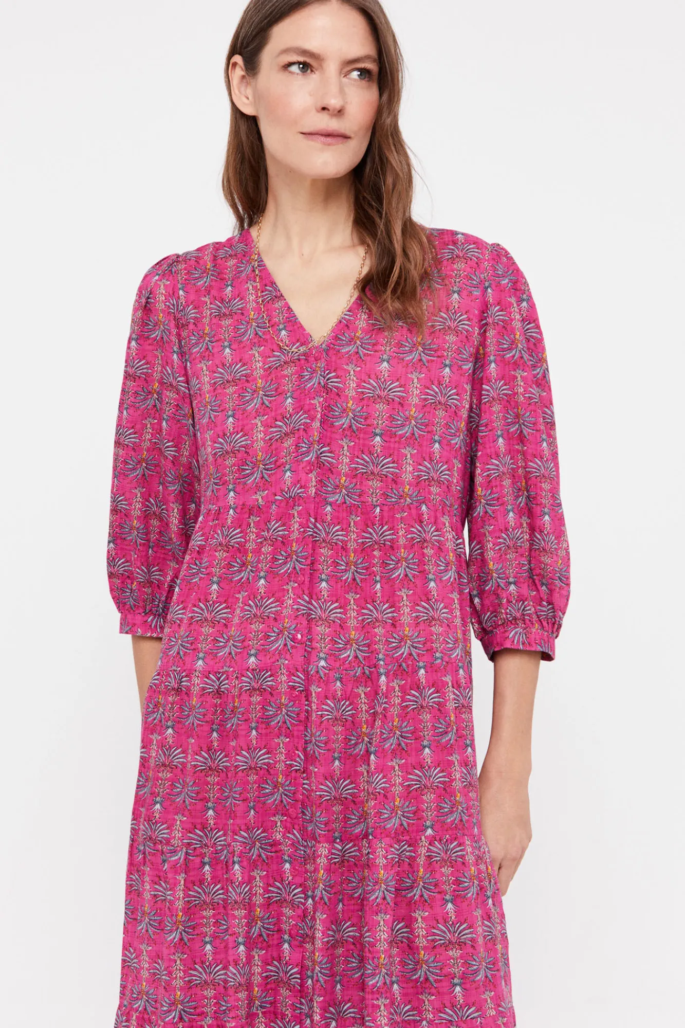 Cortefiel Vestido Estampado Flores Multicolor Clearance