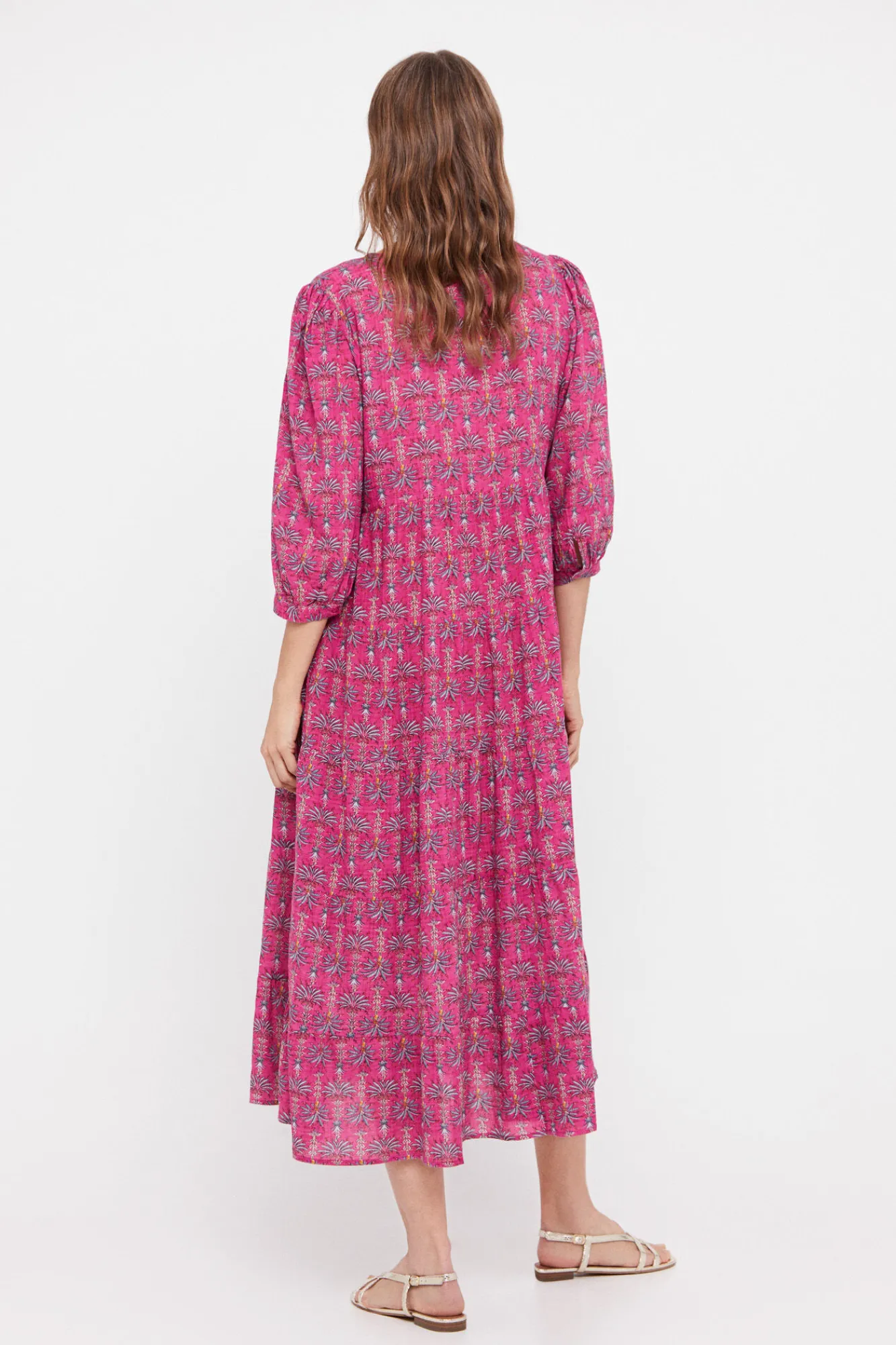 Cortefiel Vestido Estampado Flores Multicolor Clearance