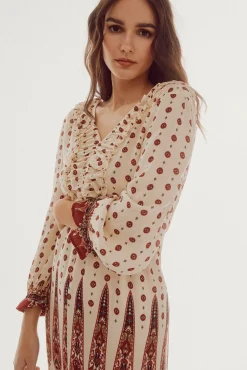Slowlove Vestido Estampado Largo Multicolor Hot