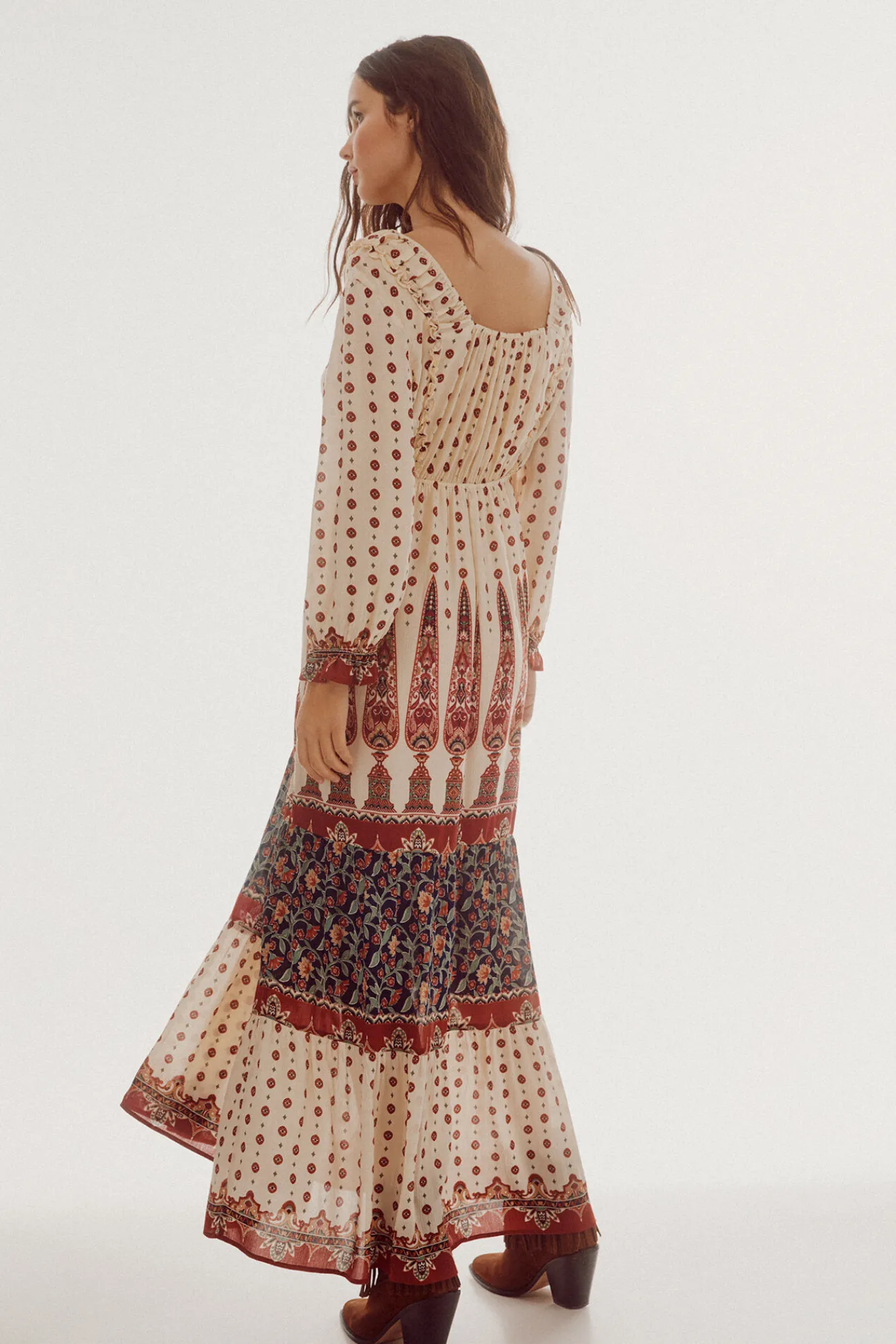 Slowlove Vestido Estampado Largo Multicolor Hot